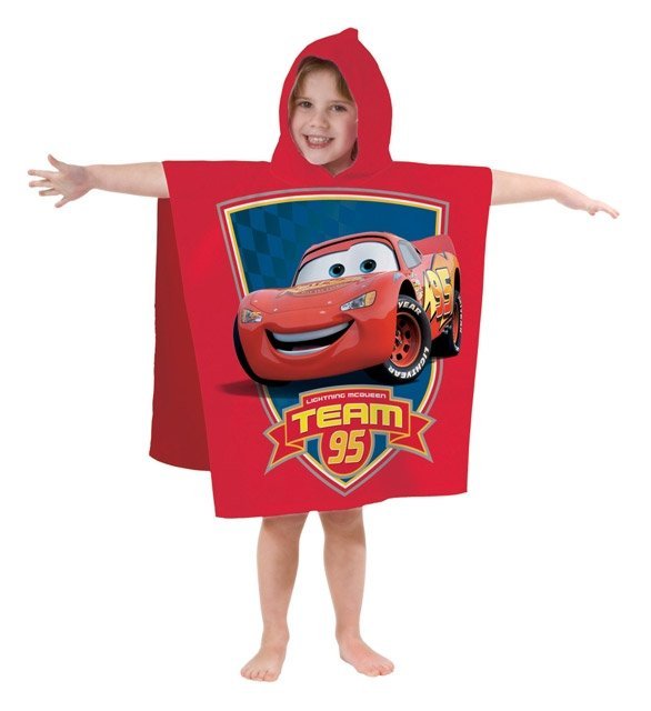 Cape De Bain Enfant Cars 100% Coton - 60x120cm - Certifié Oeko-Tex