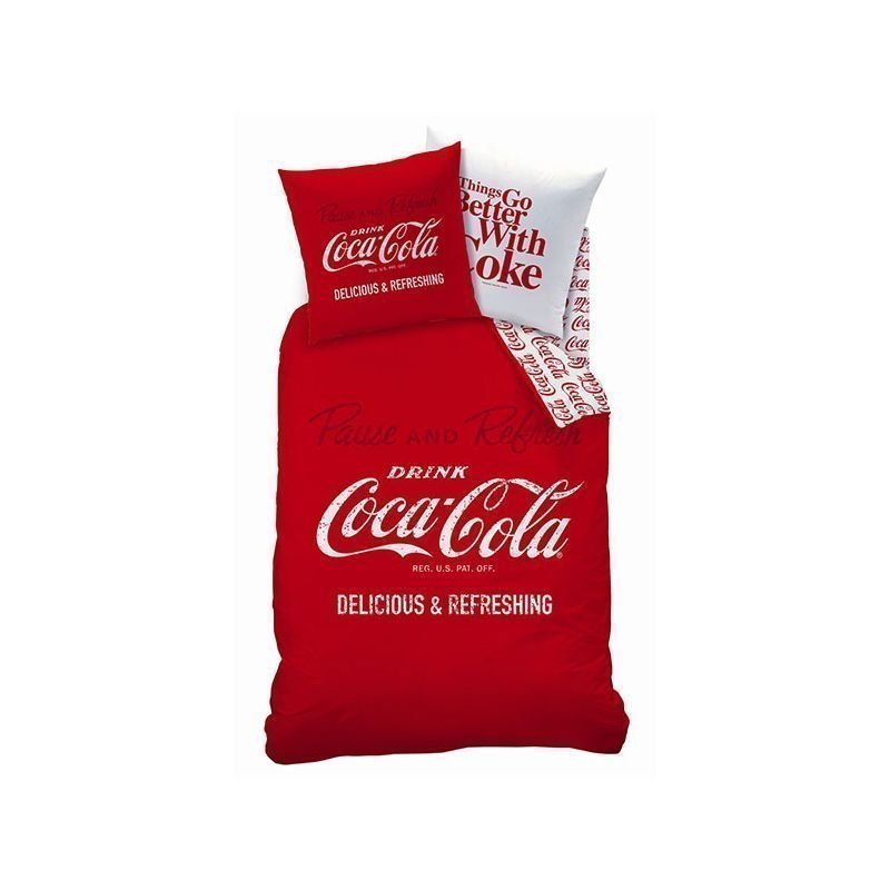 parure cocacola pour lit 140x200 1 personne