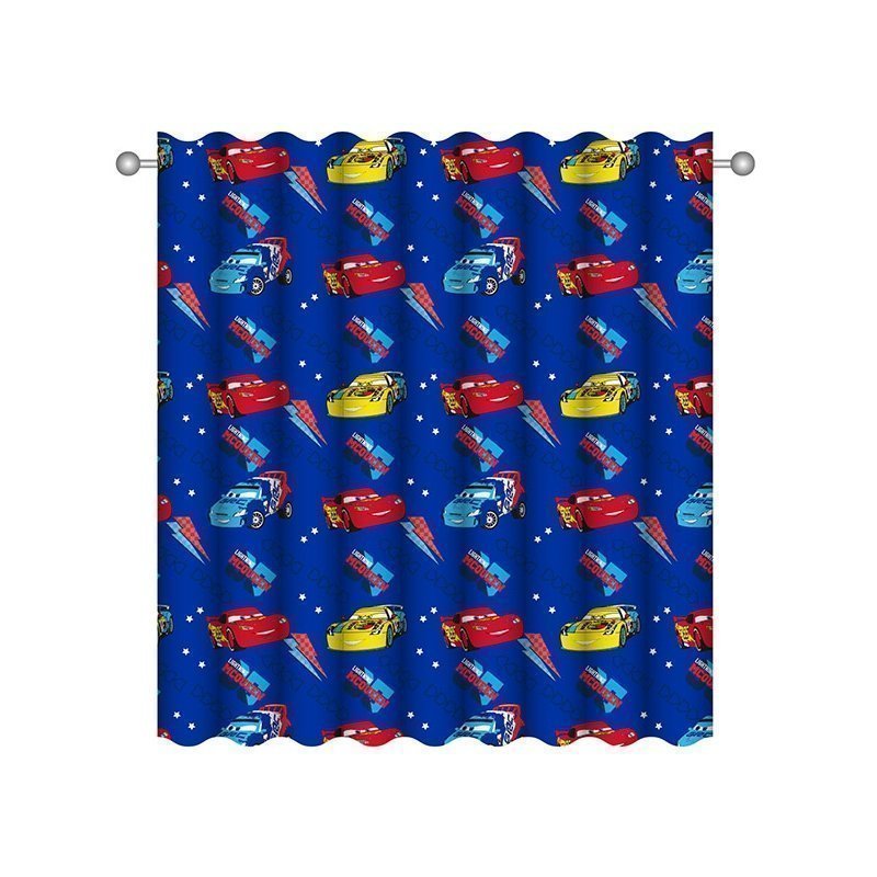 tenture disney cars 137 bleu pour fenêtre chambre enfant tenture disney cars 137 bleu pour fenêtre chambre enfant