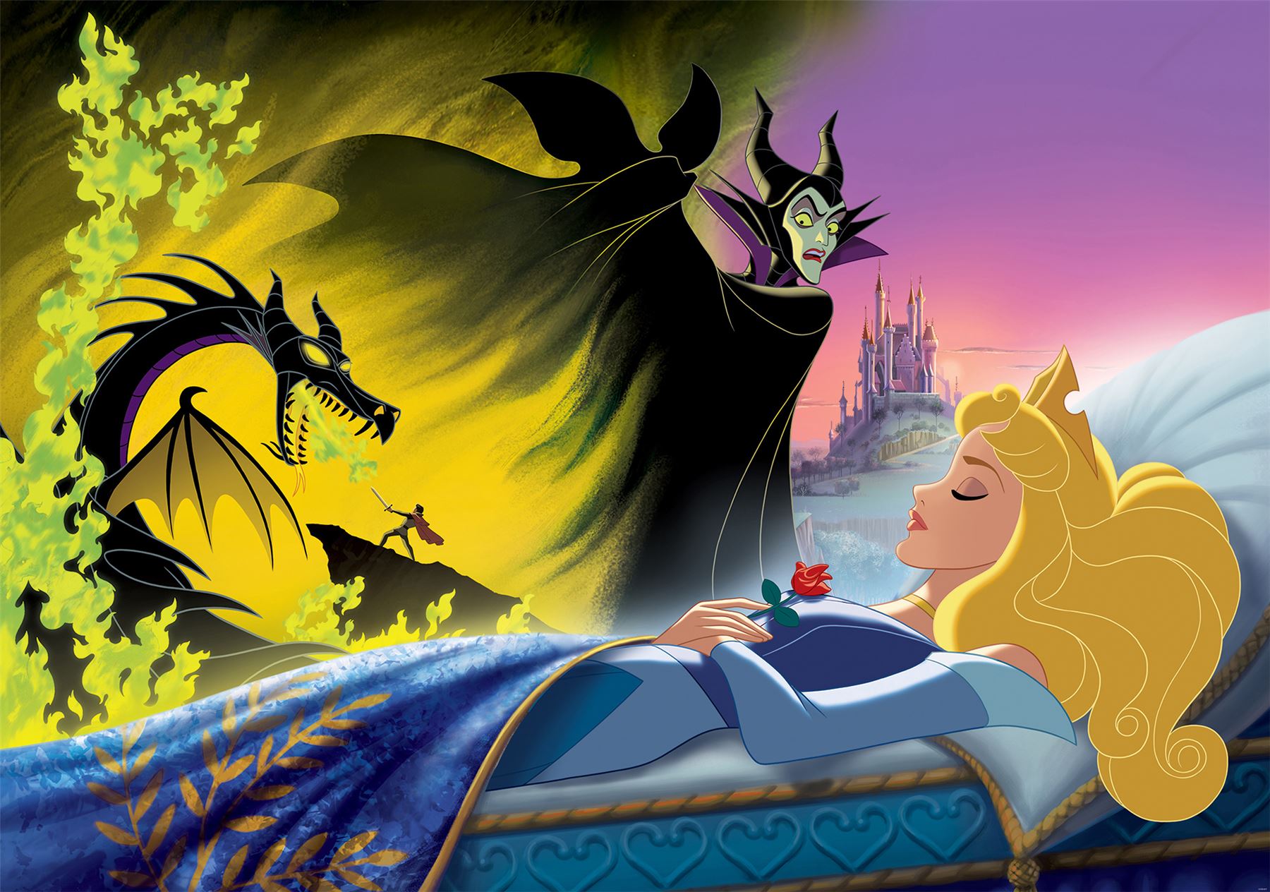Papier Peint Disney La Belle au Bois Dormant – Plusieurs Dimensions