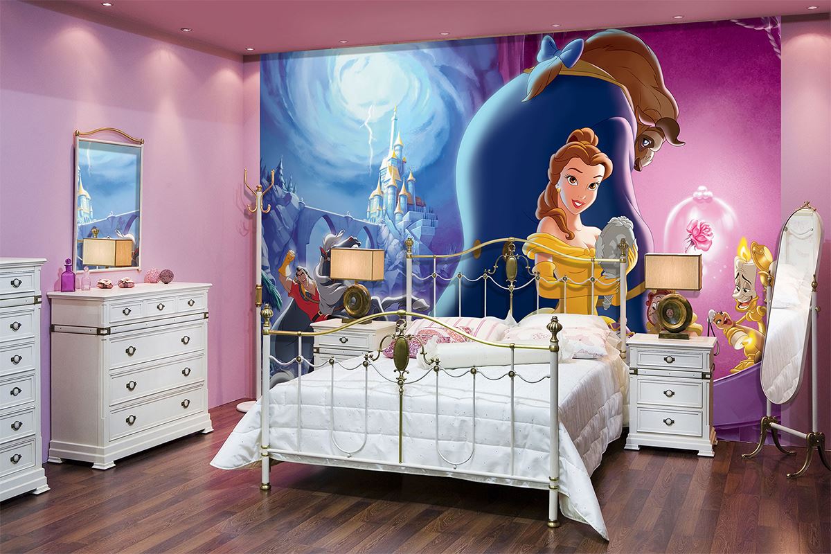 Papier Peint Disney Géant - La Belle et la Bête pour ...